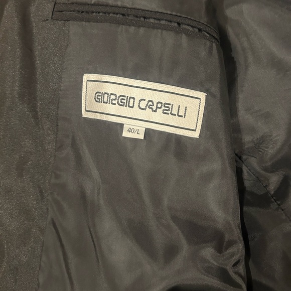 Giorgio capelli Classic Black Double-Breasted Men's Blazer
